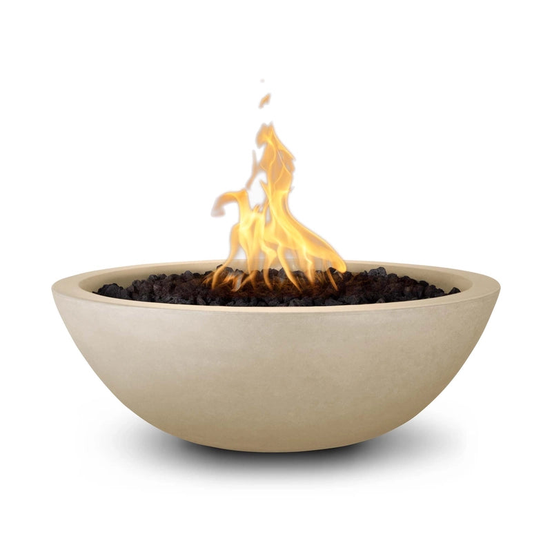 The Outdoor Plus Sedona GFRC Concrete Fire Bowl - Vanilla