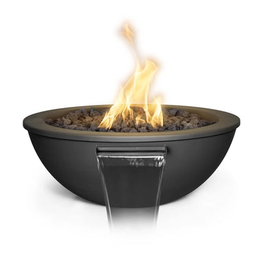 The Outdoor Plus Sedona Powder Coated Fire & Water Bowl - Black