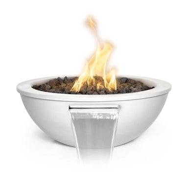 The Outdoor Plus Sedona Powder Coated Fire & Water Bowl - White