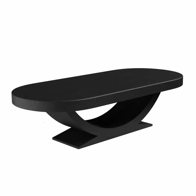 Arts Gameroom Siamun Poker Table - Ebony Black Dining Top