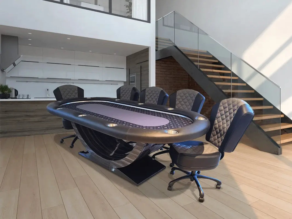 Arts Gameroom Siamun Poker Table - Sahara Noir Lifestyle