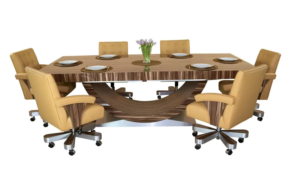 Arts Gameroom Siamun Poker Table - White Oak Dining Table