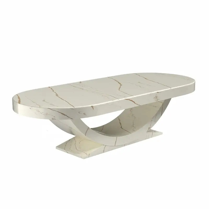 Arts Gameroom Siamun Poker Table - Quartz Marble Dining