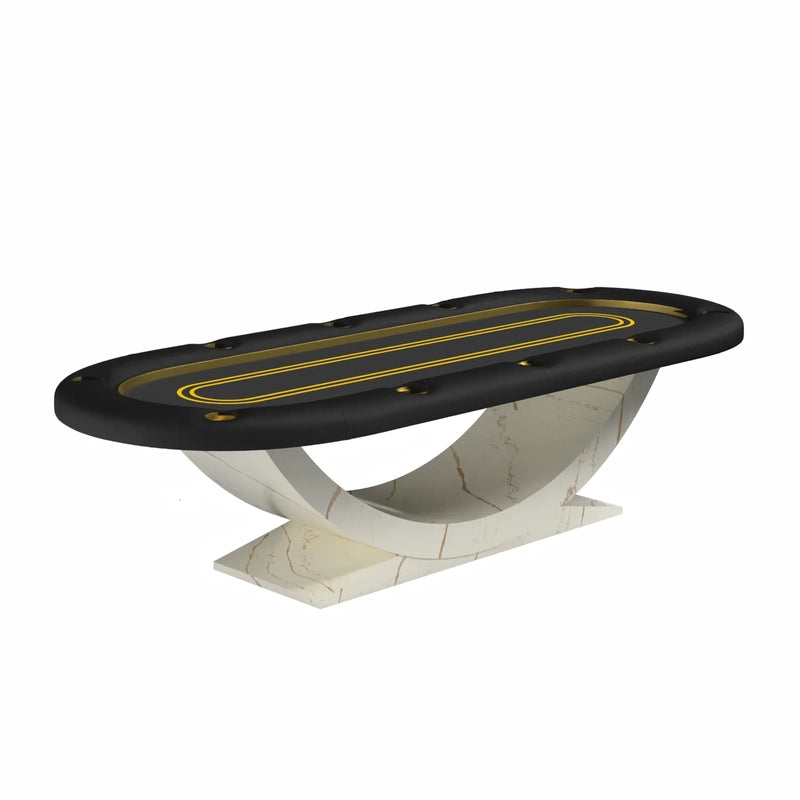 Arts Gameroom Siamun Poker Table - Quartz Marble