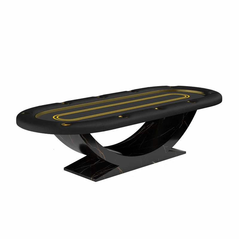 Arts Gameroom Siamun Poker Table - Sahara Noir
