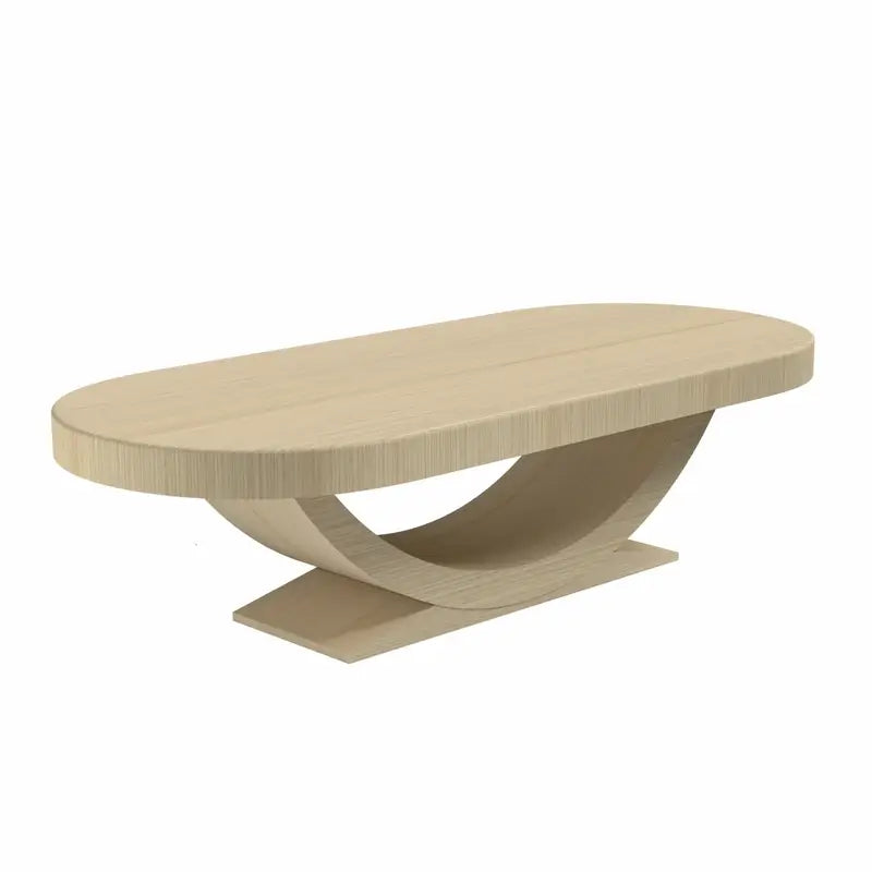 Arts Gameroom Siamun Poker Table - White Oak Dining