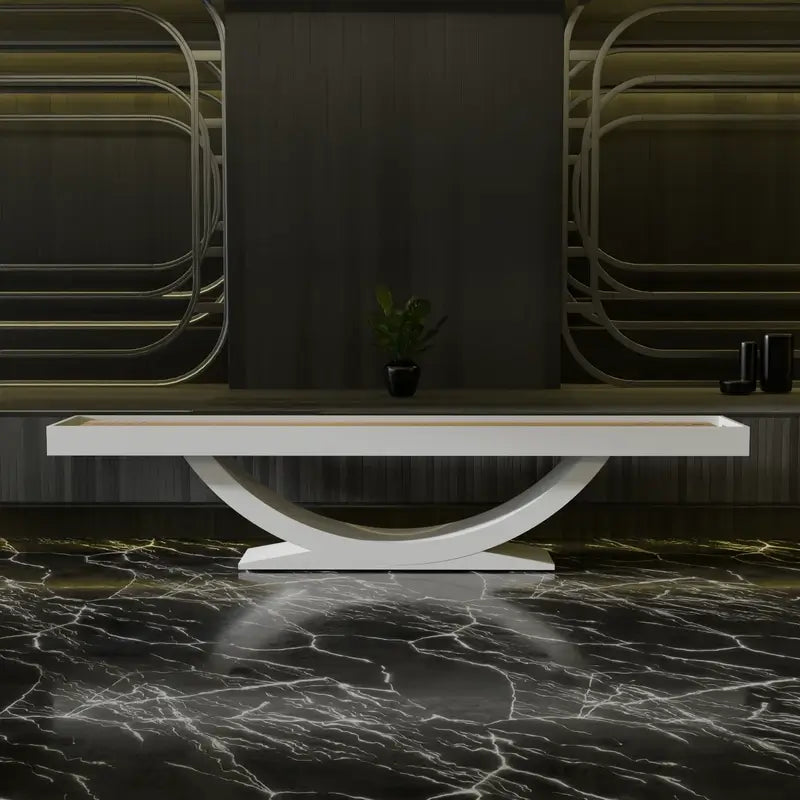 Siamun 9 ft Shuffleboard by Arts Gameroom Front View