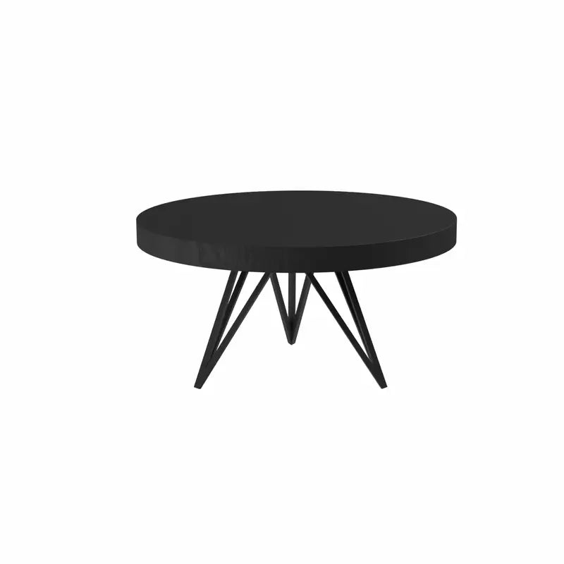 Star Edition Round Poker Table by Arts Gameroom Ebony Black