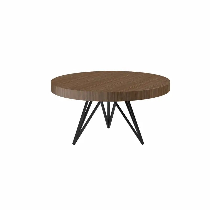 Star Edition Round Poker Table by Arts Gameroom Walnut