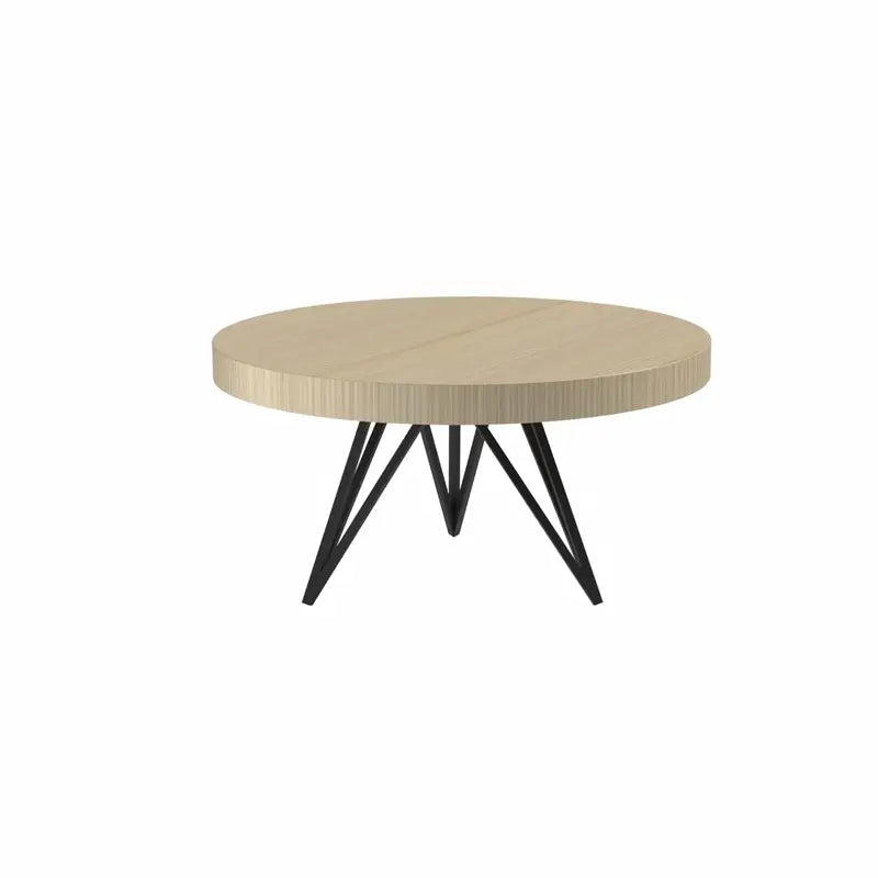 Star Edition Round Poker Table by Arts Gameroom White Oak