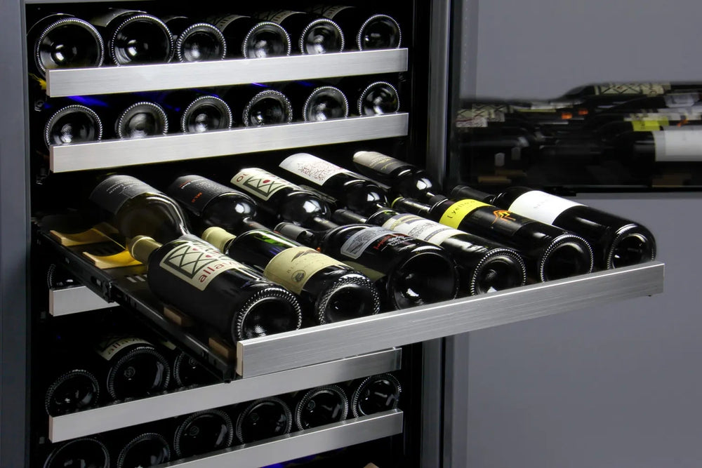 VSWR121 Dual Zone Stocked Wine Shelves