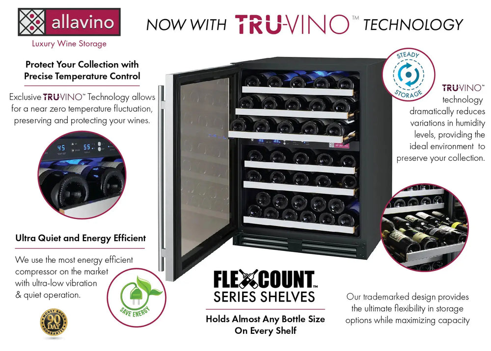 Allavino VSWR56 Wine Refrigerator Features