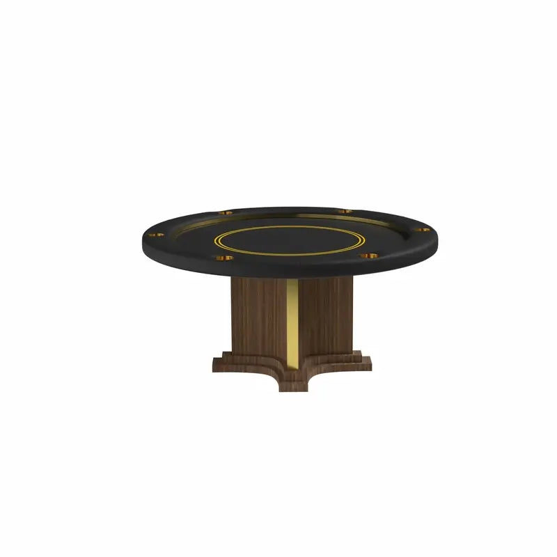 Luxor Round Poker Table by Arts Gameroom Walnut