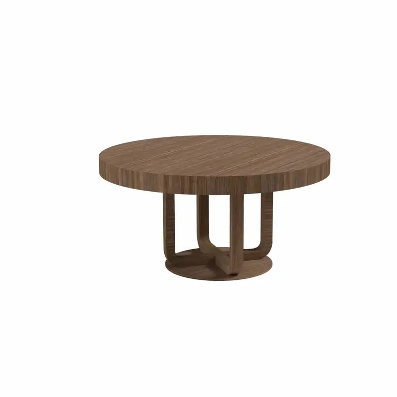 Siamun Round Poker Table by Arts Gameroom Walnut Dining Top