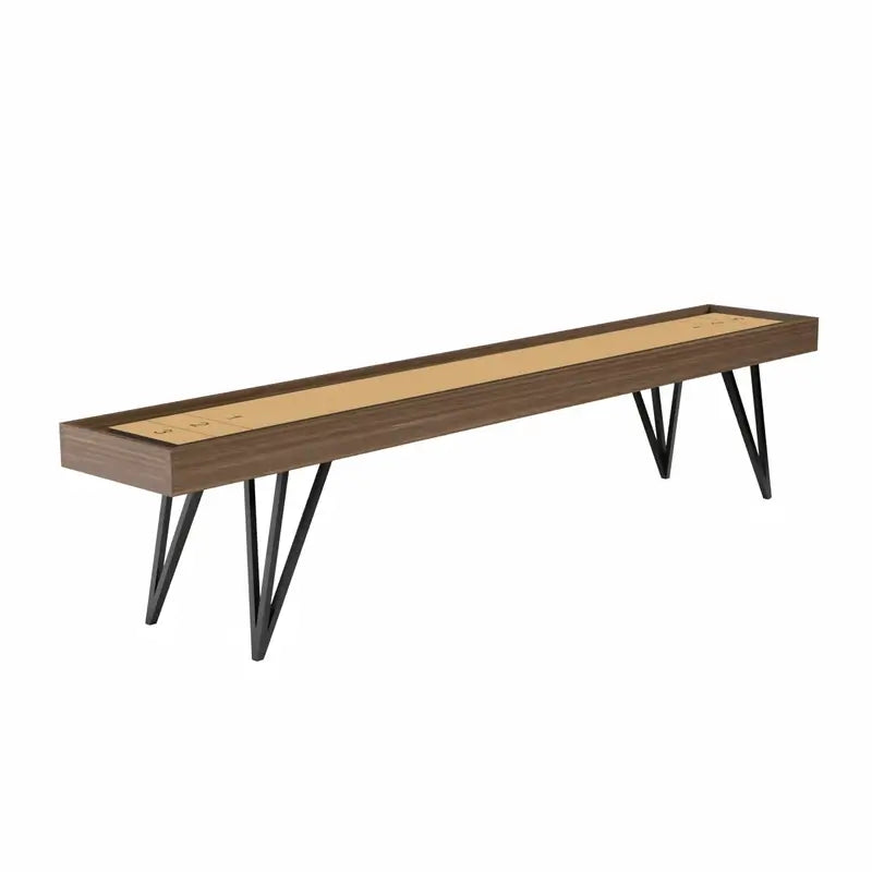 Star Edition Shuffleboard – Modern 9 ft Table by Arts Gameroom Walnut