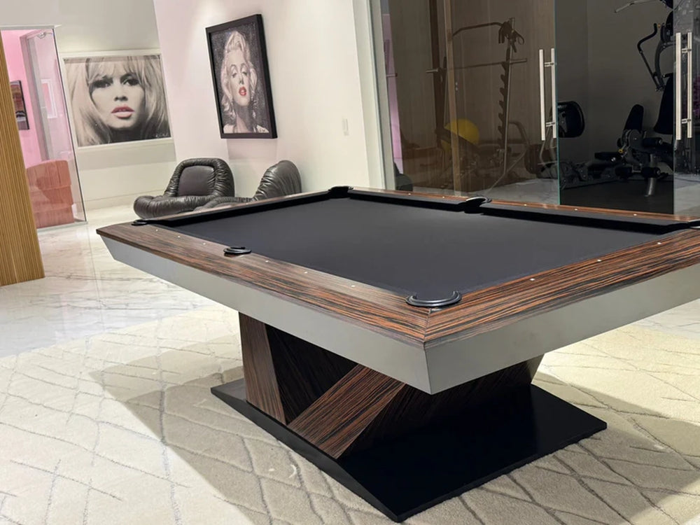 Modern Slate Billiard Table by White Billiards – Artistic Interior View