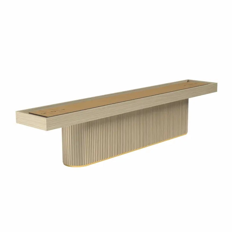 Deluxe Ribbed Shuffleboard Table by Arts Gameroom White Oak