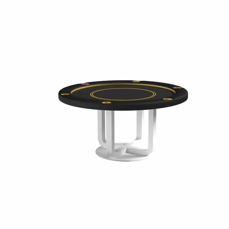 Siamun Round Poker Table by Arts Gameroom White