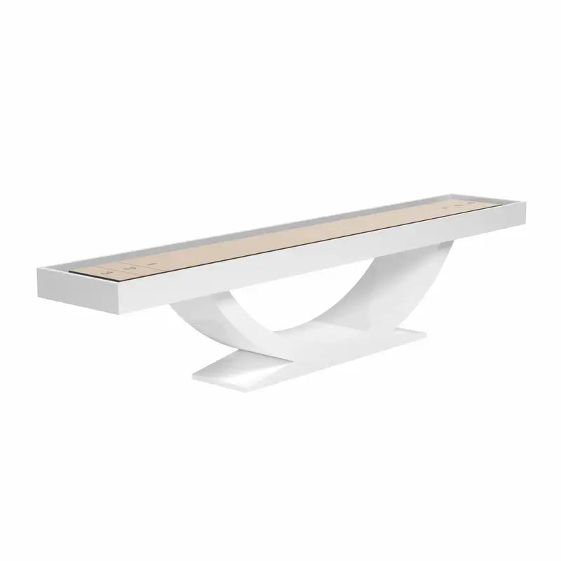 Siamun 9 ft Shuffleboard by Arts Gameroom White