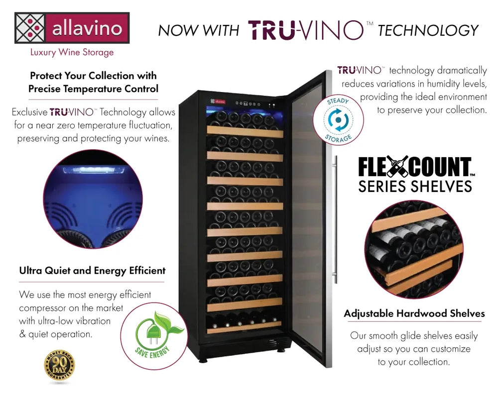 Allavino YHWR115 Wine Fridge – Freestanding 99 Bottle Cooler