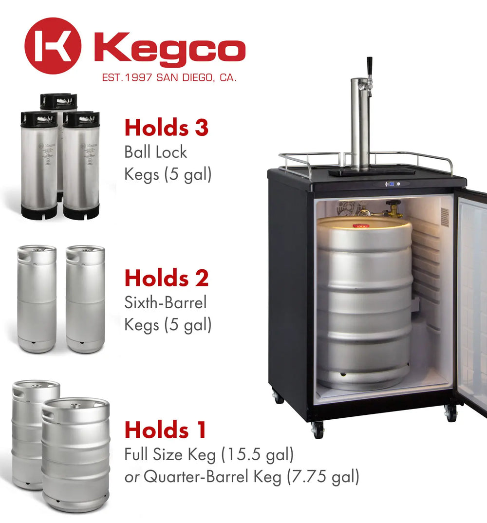 Kegco Z163 Keg Capacity