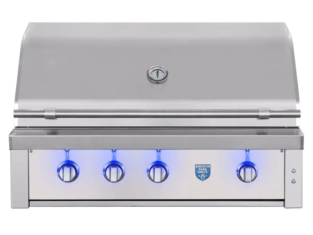 American Made Grills Estate Freedom 42" 3-Burner Gas Grill Closed Lid