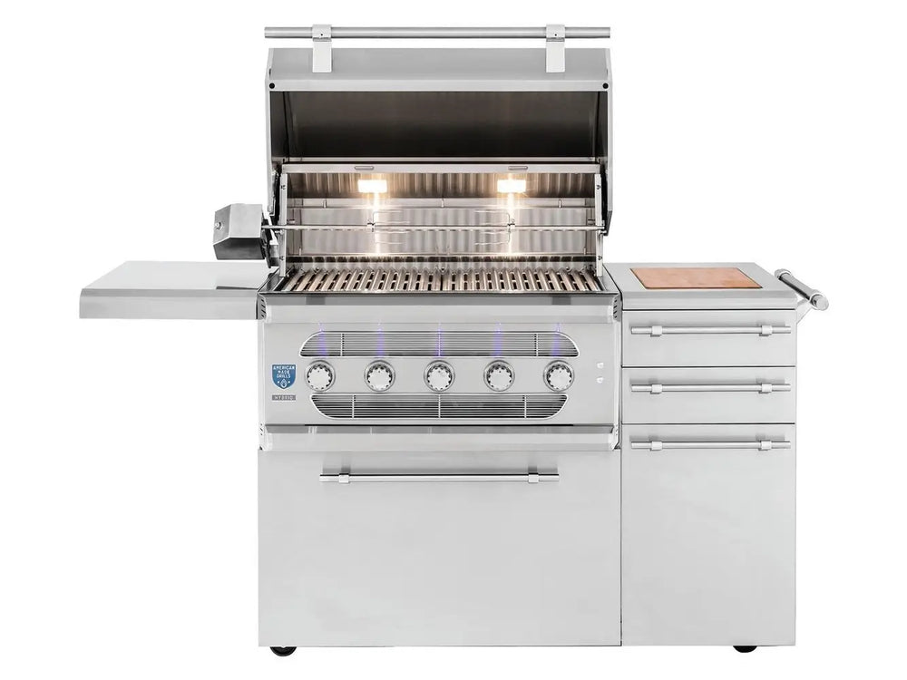 American Made Grills Muscle 36" Hybrid Grill w/ Cart