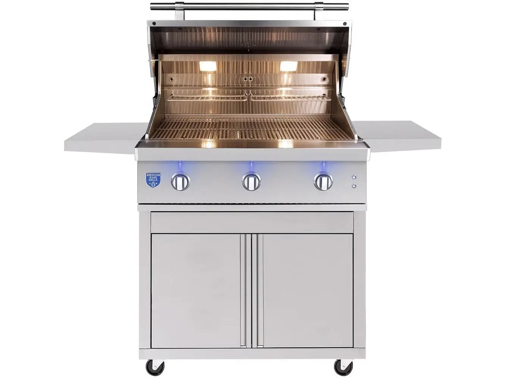 American Made Grills Atlas 36" 3-Burner Gas Grill in Cart