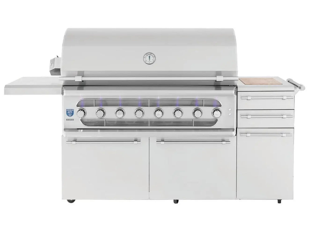 American Made Grills Muscle 54" Hybrid Grill w/ Cart Closed Lid