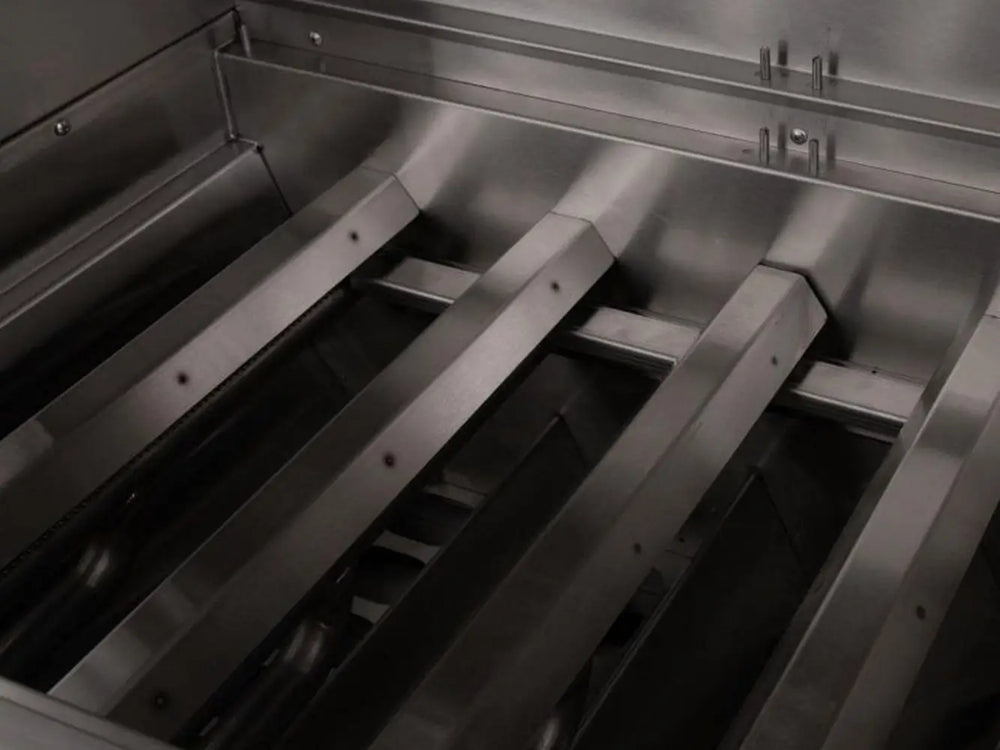 Stainless steel gas burners without flame