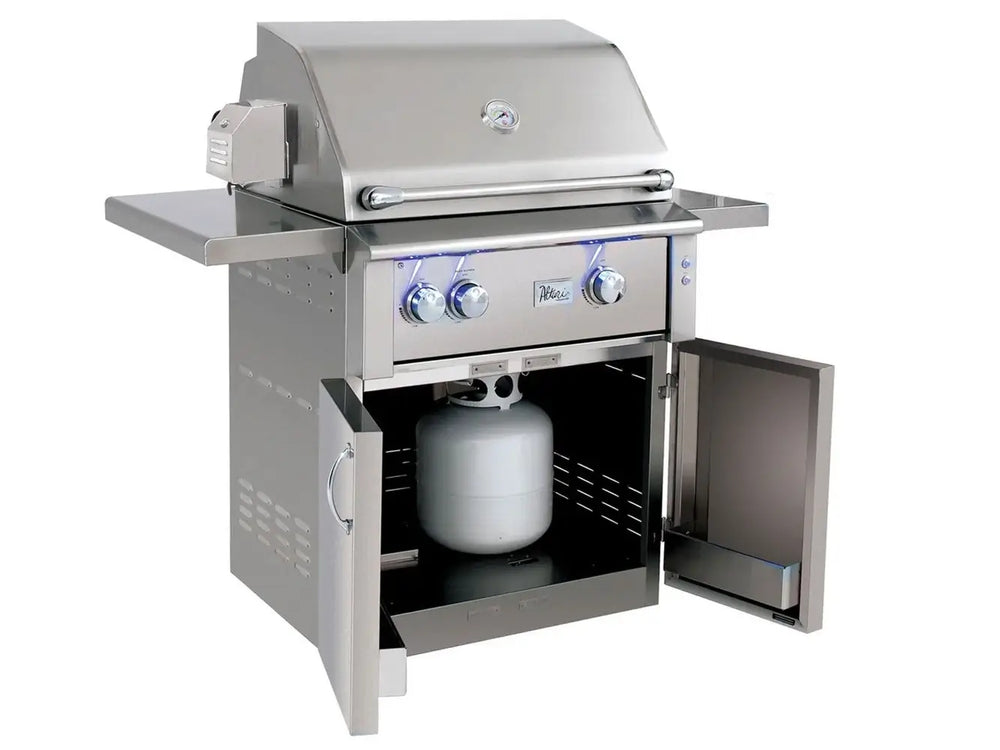 American Made Grills Alturi 30" Freestanding Grill Shelves Open