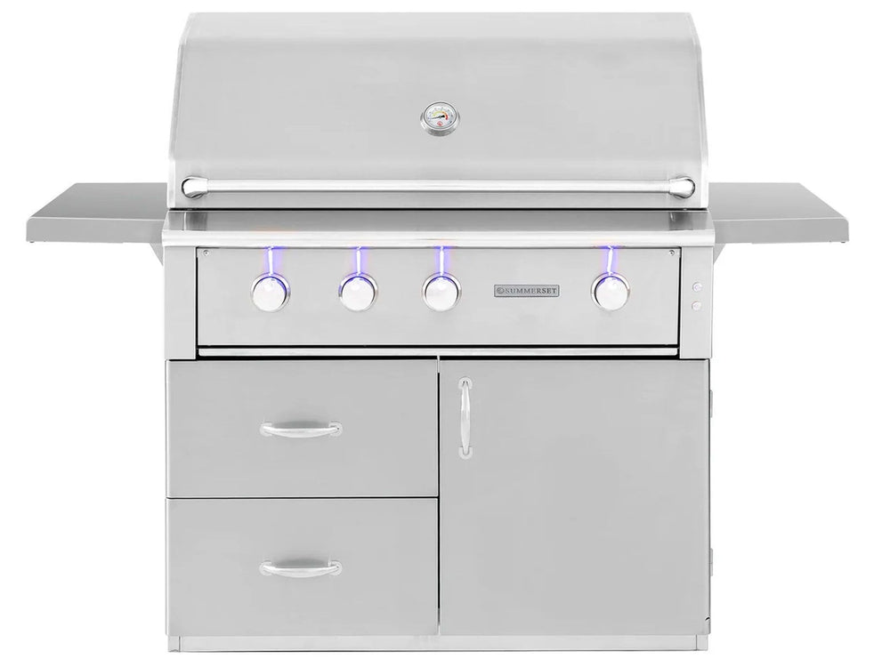 American Made Grills Alturi 42" Cart Gas Grill w/ Rotisserie Closed Lid