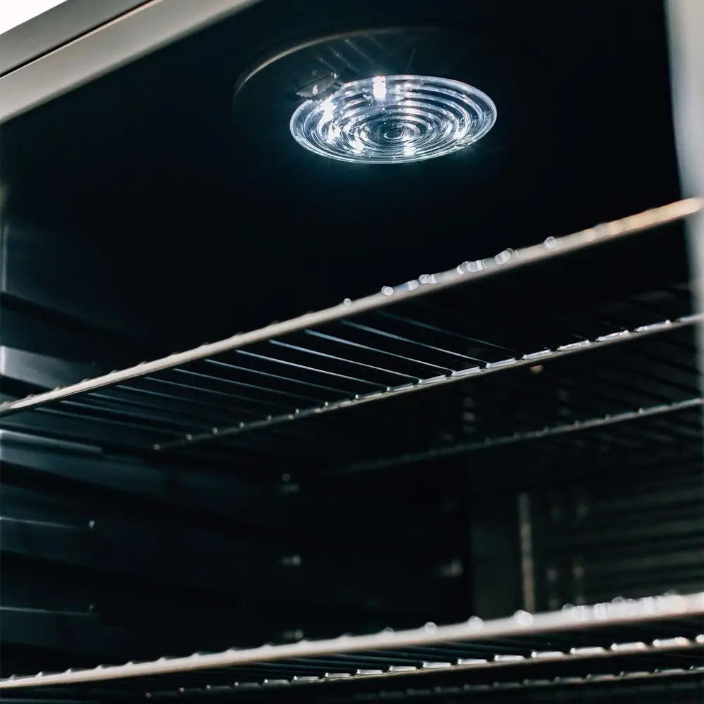 Summerset Compact Refrigerator rear view showing the compressor unit for built-in installation.