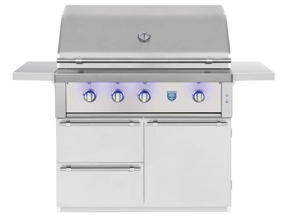 American Made Grills Estate 42" Gas Grill w/ Cart Closed Lid