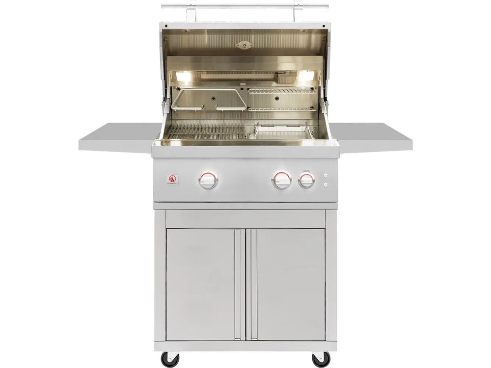 Summerset Quest 30” Grill with Open Lid in a Cart