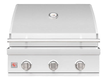 Summerset Sizzler 25" Built-In Gas Grill – 443 SS Closed Lid Front View