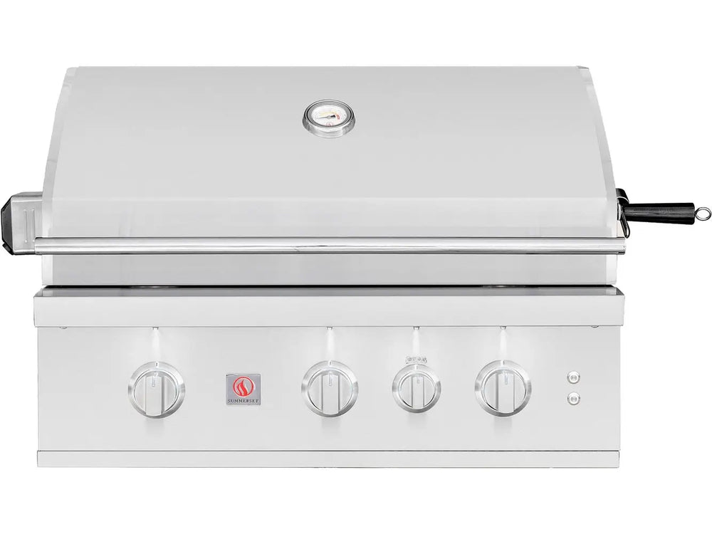 Summerset TRL Pro 32” Grill – 60,000 BTUs & Rotisserie Closed Lid Front View