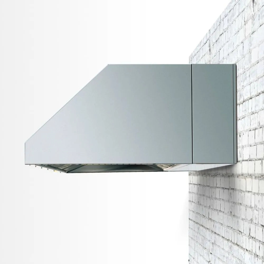 TrueFlame 8" spacer bracket outdoor vent hood, stainless steel.