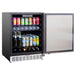 Summerset 24-inch Refrigerator digital display control panel for outdoor kitchen beverage center.