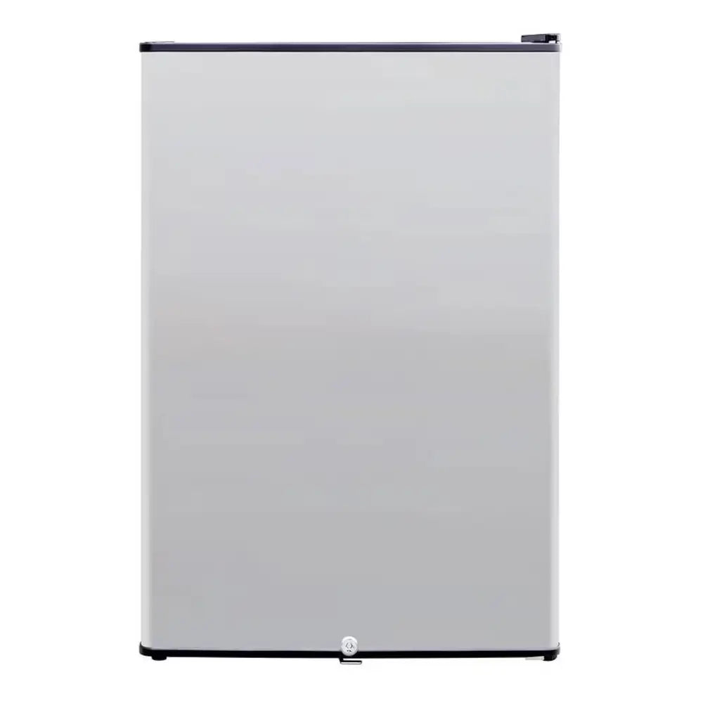 Summerset RFR-22S Outdoor Refrigerator interior with 156 can capacity storage and blue LED light.