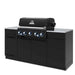 Broil King Baron 590i Grill Center with side burner, angled view