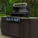 Broil King Baron 590i Grill Center with side burner, lid open
