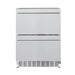 Summerset RFR-24DR2-A 24-inch Double Drawer Refrigerator, stainless steel outdoor appliance.