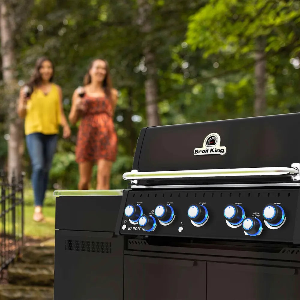 Broil King Baron 590i Grill Center control panel, close-up