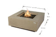 Dimensions for Elementi Plus Uluru fire table: 152cm length, 91cm width, 35cm height.