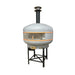 WPPO Lava 48 digital wood-fired pizza oven featuring a black finish and built-in digital temperature display.
