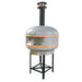 Front view of the WPPO Lava 40 and 48 series digital wood-fired pizza oven with a stainless steel door.