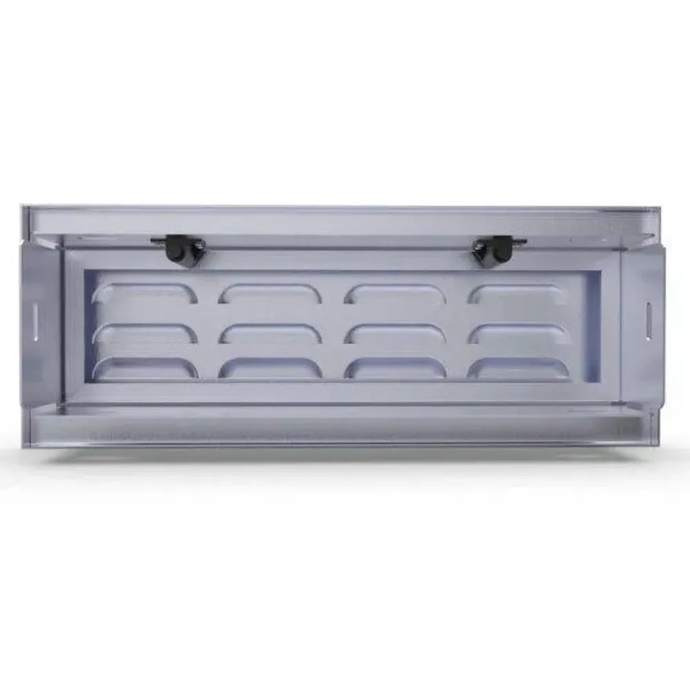 Sunstone BA-SWVENT flush vented panel door, 304 stainless steel ventilation insert for outdoor kitchen enclosures.