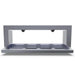 Sunstone BA-SWVENT 304 stainless flush vent panel with drop-down vent opening for outdoor kitchen gas ventilation.