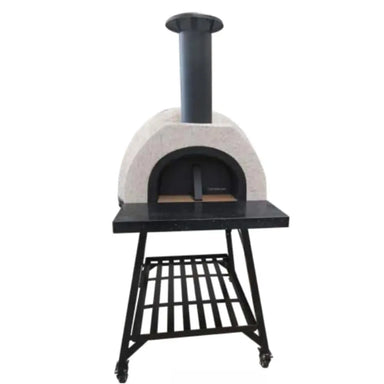 WPPO Karma 32 stainless steel stand cart with locking caster wheels and bottom storage shelf.